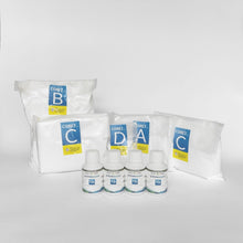Load image into Gallery viewer, Core7 Flex Reef Supplements Set 4x4L - Salts and 1b Infusion 100ml bottles - Front view
