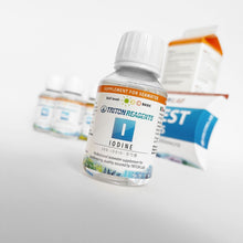 Load image into Gallery viewer, Iodine 100ml Bottle Group View
